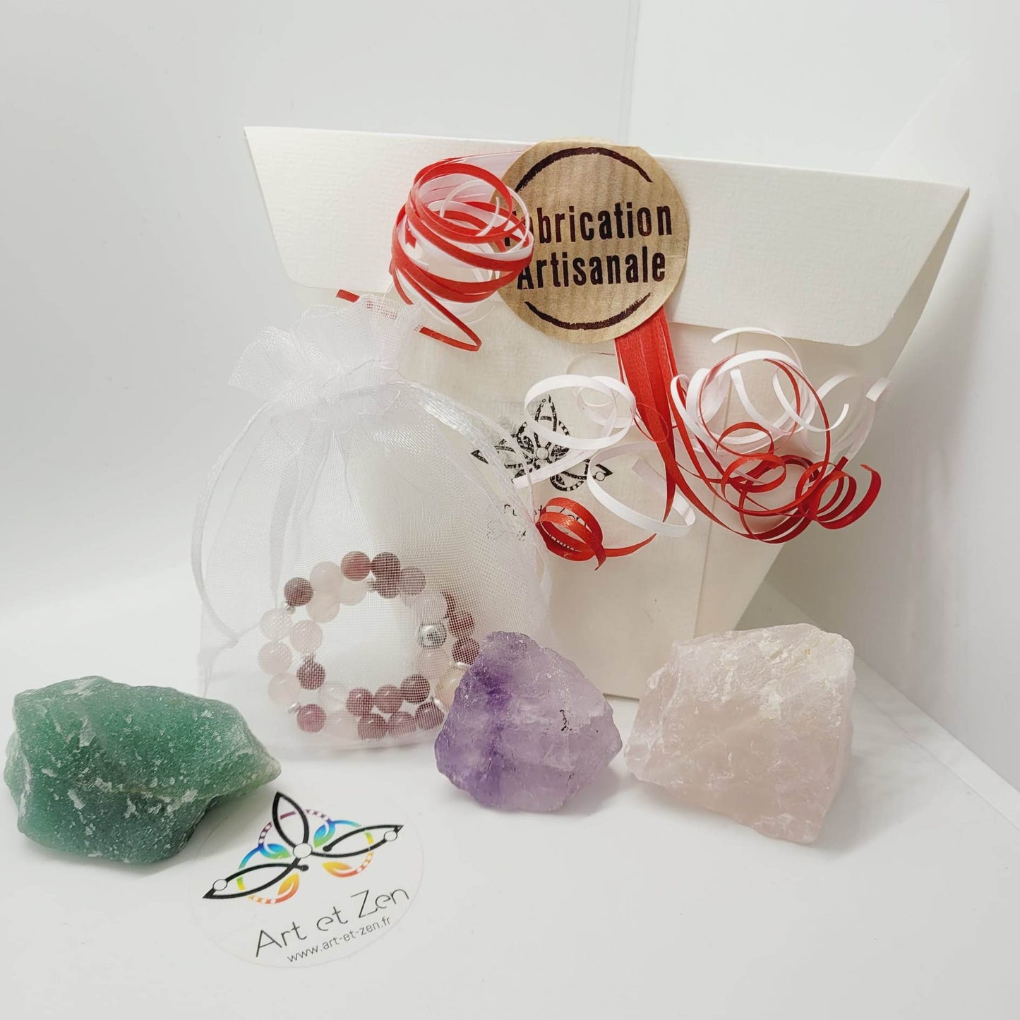 Box Mon Amour - Améthyste Aventurine Quartz rose Opale rose Tourmaline