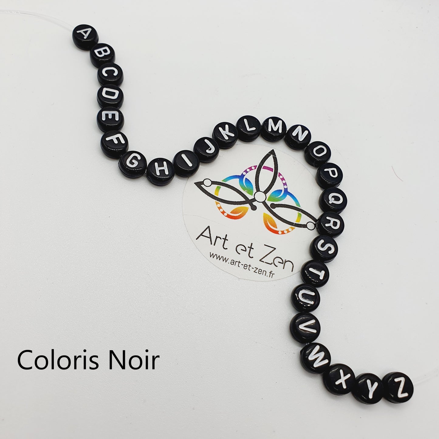 Bracelet Love Coloris Noir Quartz Rose / Pierre de Lave